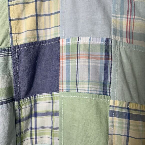Brooks Brothers Sz XL Button Down Shirt Multicolored Madras Plaid Patchwork - Picture 11 of 13
